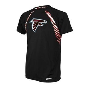 Officially Licensed NFL Unisex L Raglan Tee by Zubaz - Falcons